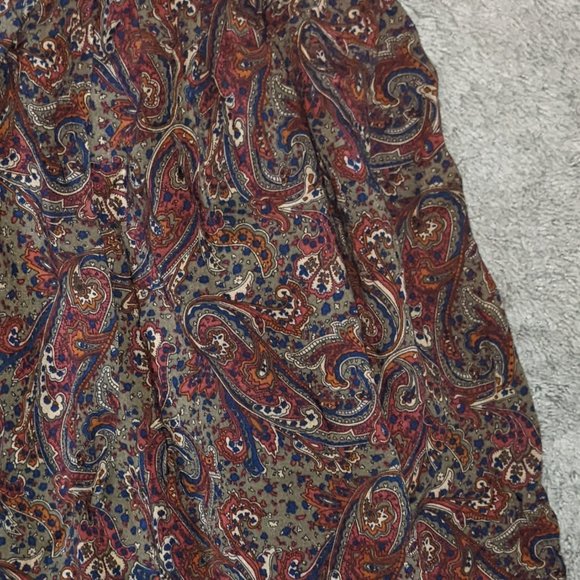 Vintage F.A.Chatta Union Made In USA Paisley Skirt Ladies Garment Workers - Picture 4 of 4